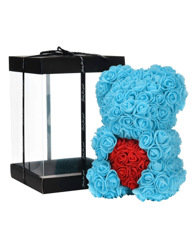 Ours Rose Artificiel H25cm avec Emballage...
