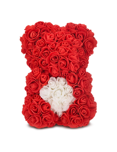 Ours Rose Artificiel H25cm avec Emballage...