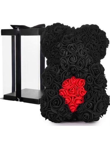 Ours Rose Artificiel H25cm avec Emballage...