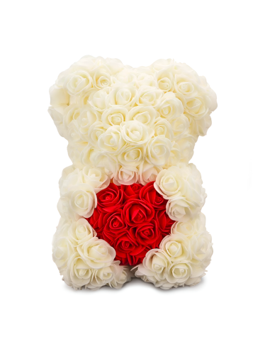 Ours Rose Artificiel H25cm avec Emballage...