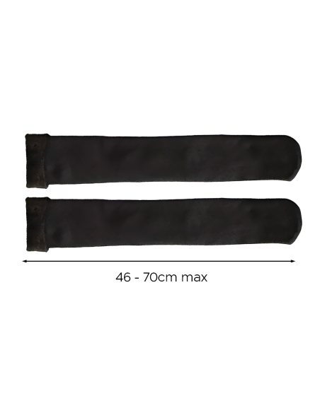 Pack 4 paires chaussettes thermiques 3 noires et 1 beige unisexe taille unique