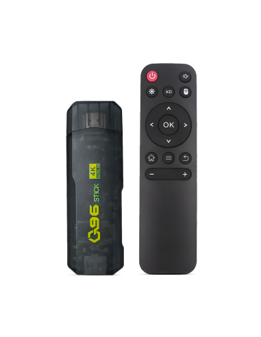 TV Stick Android Ultra HD connexion Wi-Fi télécommande avec pour carte SD