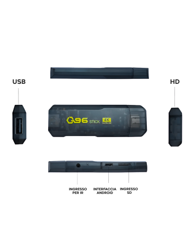 TV Stick Android Ultra HD connexion Wi-Fi...