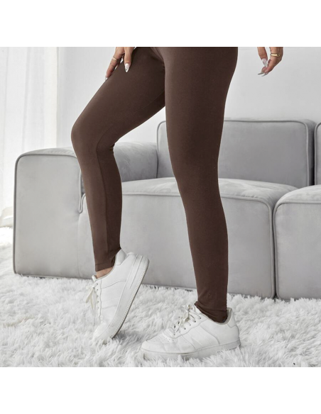 Legging femme taille haute TANYA sports d'été en tissu élastique