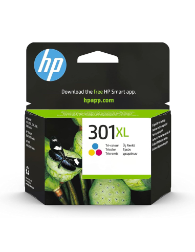 Cartouche HP 301XL CH564EE Tricolore 330 Pages Compatible avec Imprimantes HP