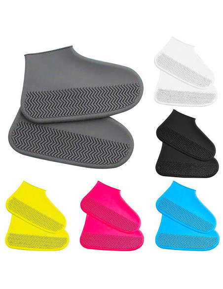 Couvre-chaussures Silicone Imperméable et Antidérapant Réutilisables et Lavables