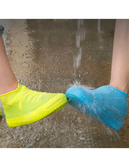 Couvre-chaussures Silicone Imperméable et Antidérapant Réutilisables et Lavables