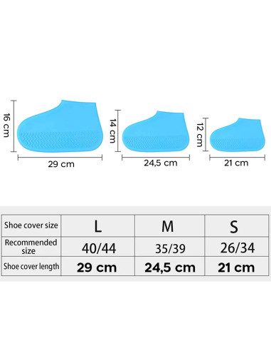 Couvre-chaussures Silicone Imperméable et...