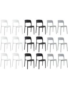 Pack 6 chaises STYLE polypropylène Design moderne...