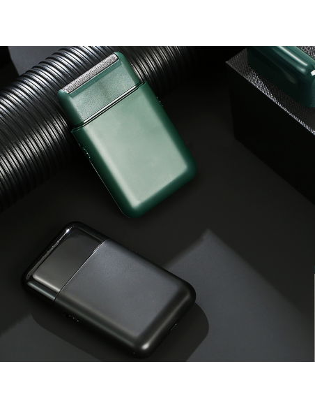 Rasoir à Barbe et Pattes Rechargeable USB et Portable avec Tête de Rechange