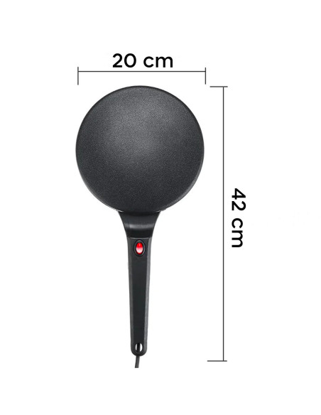 Poêle à crêpes et crêpière électrique avec revêtement antiadhésif de 600W