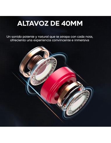 Écouteurs Bluetooth 5.3 sans fil avec son stéréo rechargeable