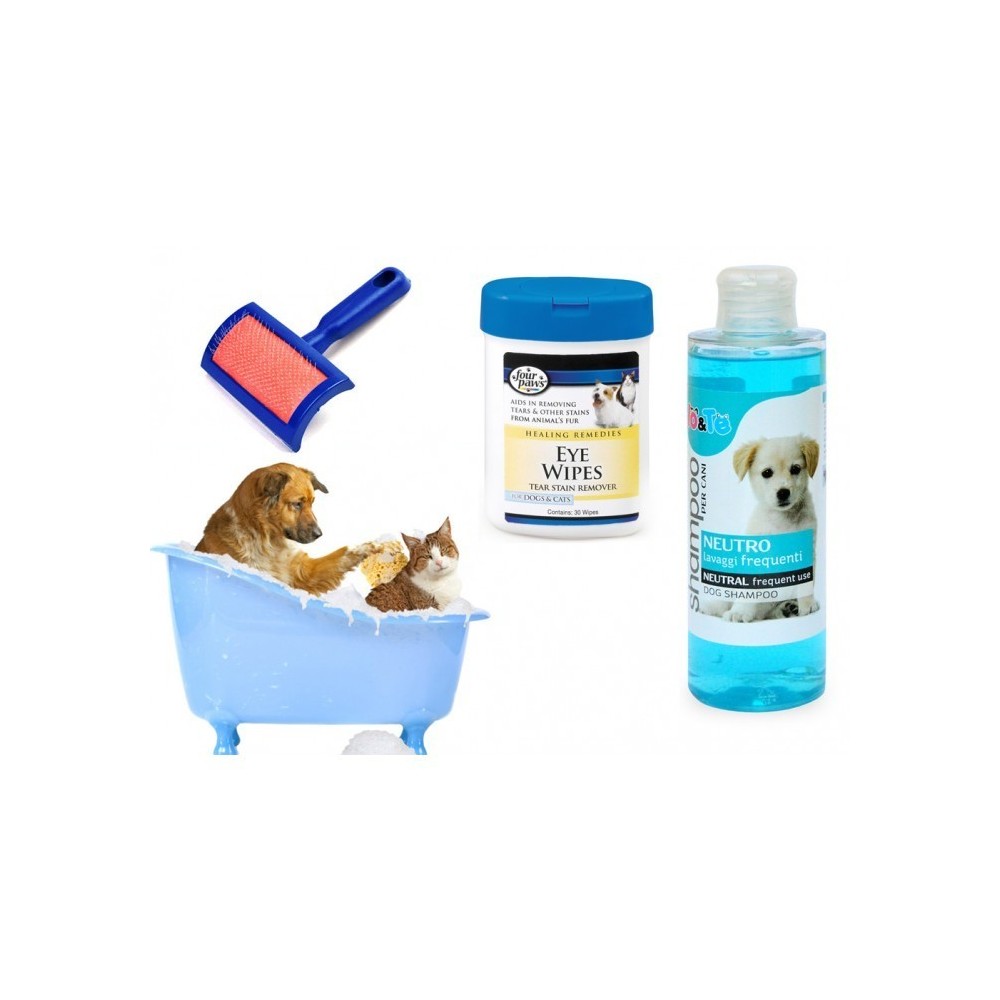 Kit complet pour douche pour chiens et l'action de purification (200 ml) IO & TE