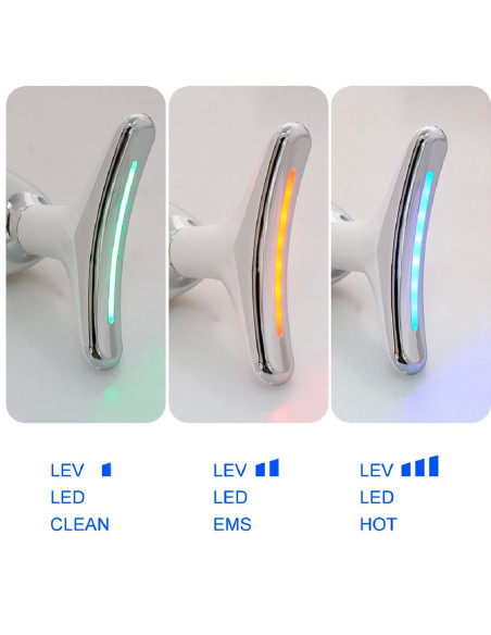 Masseur de Beauté Rechargeable pour Massage Anti-Âge du Cou et du Visage