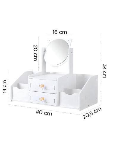 Coiffeuse table mini Porte-maquillage...