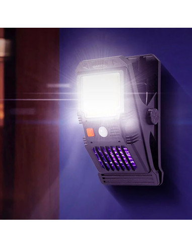 Lampe LED solaire capteur répulsif d'insectes...
