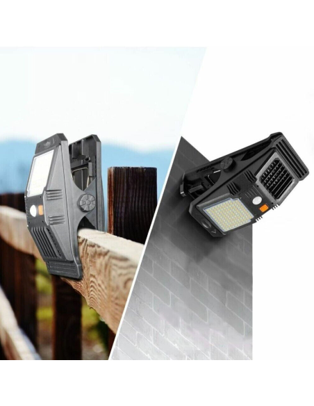 Lampe LED solaire capteur répulsif d'insectes clip lumière d'urgence polyvalent