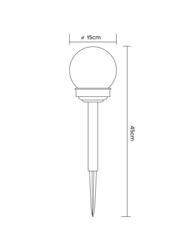Lampe Sphérique Rechargeable Solaire 15cm pour...