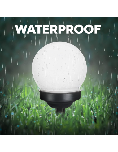 Pack 4 lampes solaires sphériques rechargeables...