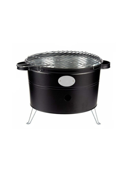 Barbecue à charbon de table rond de 35 cm avec grille portable pour le camping