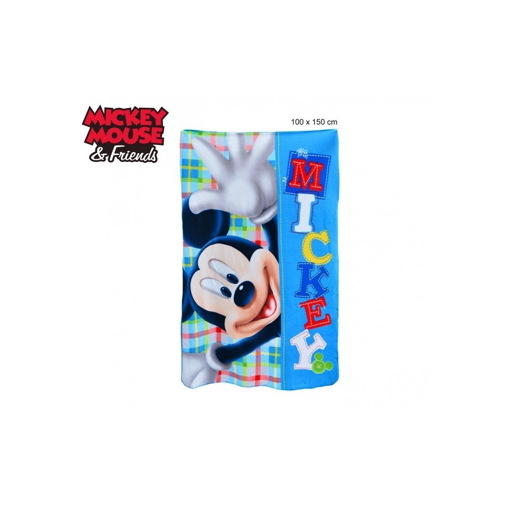 Couverture polaire enfants - garçons et filles - Mickey Mouse (100 x 150 cm) - 0925 Disney 