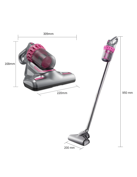 Aspirateur sans fil 4 en 1 avec écran LCD et filtre HEPA de 100 W