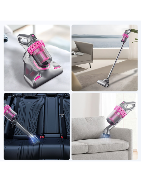 Aspirateur sans fil 4 en 1 avec écran LCD et filtre HEPA de 100 W