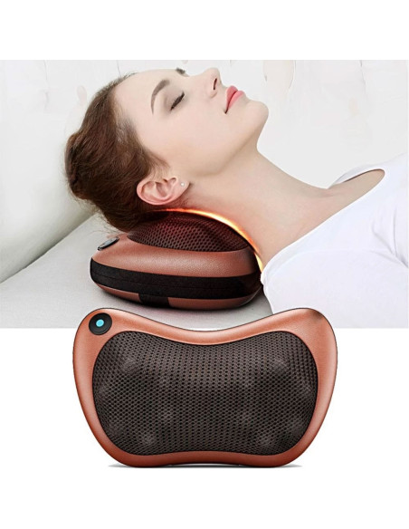 Oreiller massage électrique cou dos jambes les bras et les douleurs cervicales