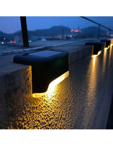 Lot de 4 lampes solaires étanches pour ampoule...