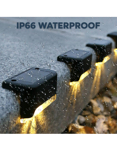 Lampe solaire rechargeable 8 pièces IP66...