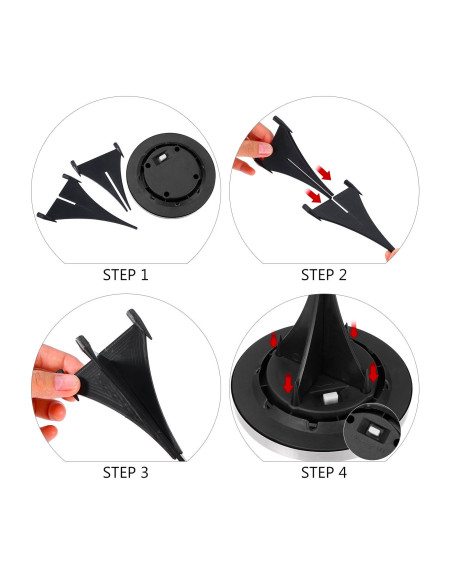 8 pz Projecteur d'Escalier Solaire 8 LED Lumière Froide Imperméable Extérieur