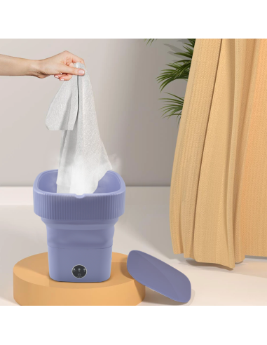 Mini Lave-linge Portable Pliable avec Essorage...