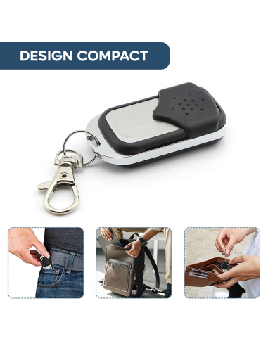 4 pz Télécommande universelle 4 canaux 433 MHz...