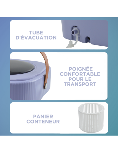 Mini Lave-linge Portable Pliable avec Essorage...
