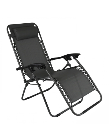 Chaise Gravita Zero pliante avec dossier inclinable fauteuil textilèneà étranger