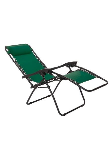 Chaise Gravita Zero pliante avec dossier inclinable fauteuil textilèneà étranger