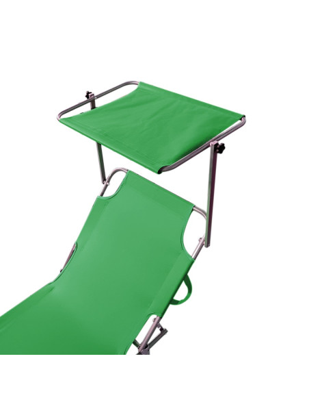 2309P Transat pliant avec dossier réglable et parasol