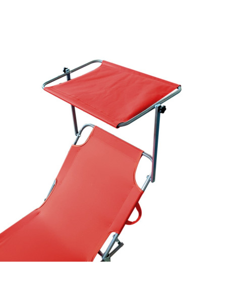 2309P Transat pliant avec dossier réglable et parasol