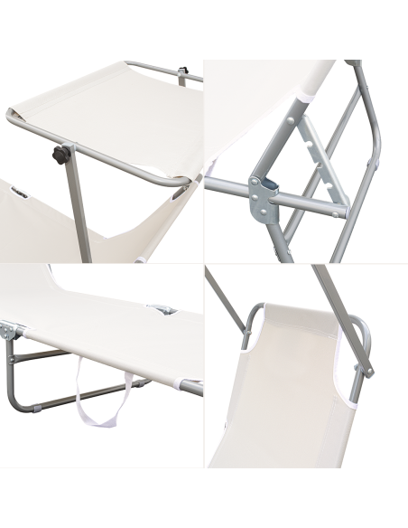 2309P Transat pliant avec dossier réglable et parasol