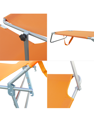 2309P Transat pliant avec dossier réglable et...