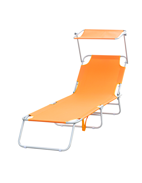 2309P Transat pliant avec dossier réglable et parasol