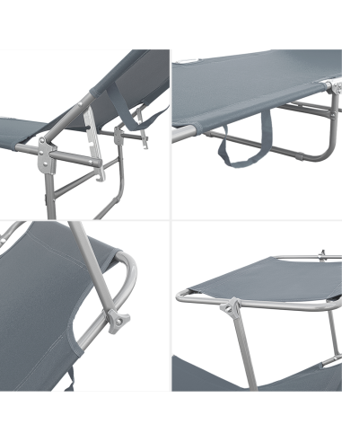 2309P Transat pliant avec dossier réglable et...