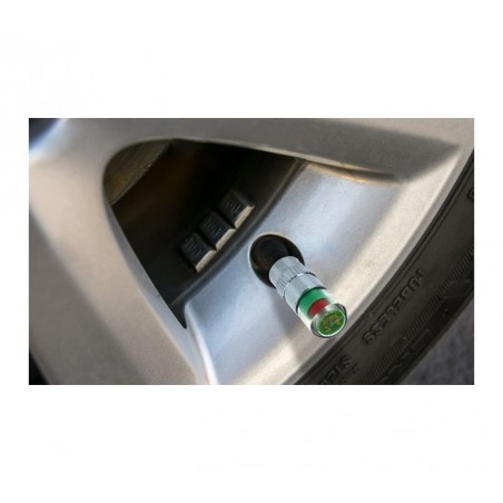 Kit 4 manomètres à roue avec indicateur LED Universel 2,4 bar 36 PSI