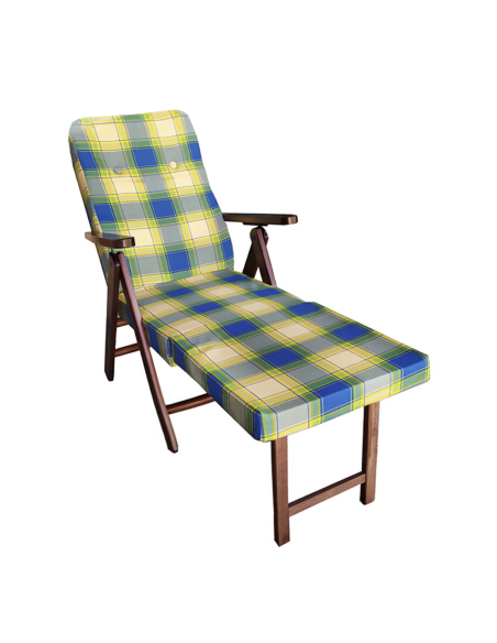 MOLISANA Artlegno Fauteuil inclinable Repose-pieds amovible Structure en bois