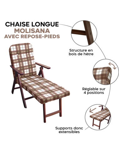 MOLISANA Artlegno Fauteuil inclinable...