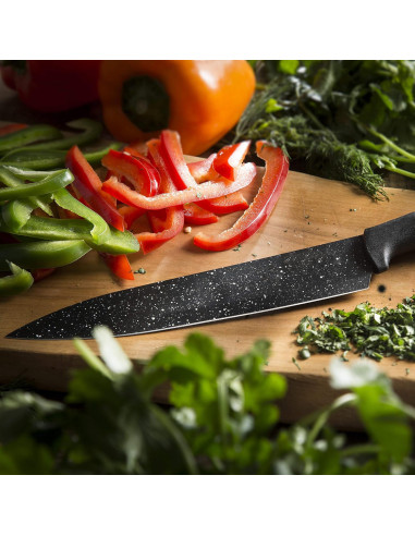 Ensemble de 5 couteaux de cuisine en pierre...