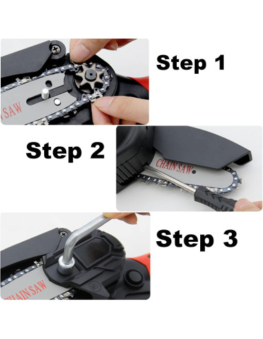 Chaîne rechange 8 pouces pour mini tronçonneuse...