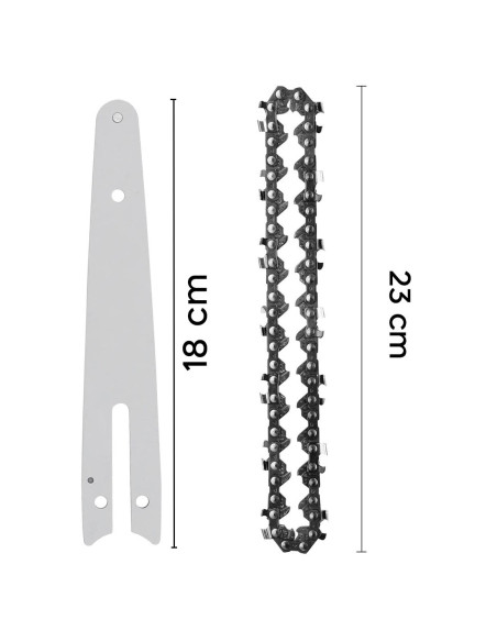Kit chaîne et barre de rechange 6 pouces pour tronçonneuse à batterie sans fil