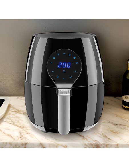 Friteuse à air 3,5 litres avec panier amovible 1500 W écran tactile et minuteur