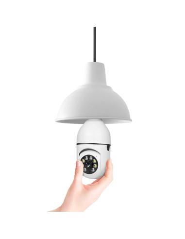 2 pièces Caméra Wi-Fi lampe cachée ampoule...